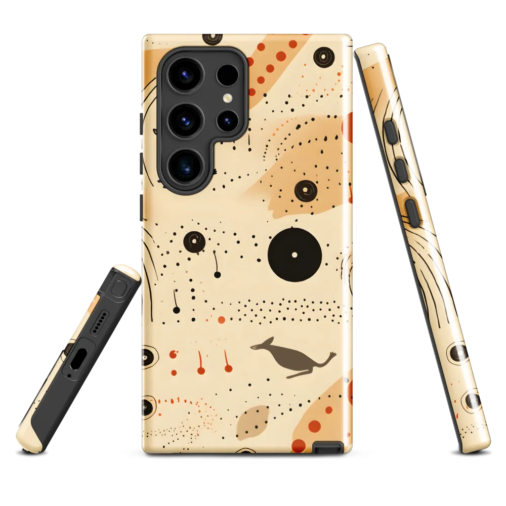 Playful Patterns in Earth Tones | Phone Case |  S24 Ultra | Tough Case | Glossy