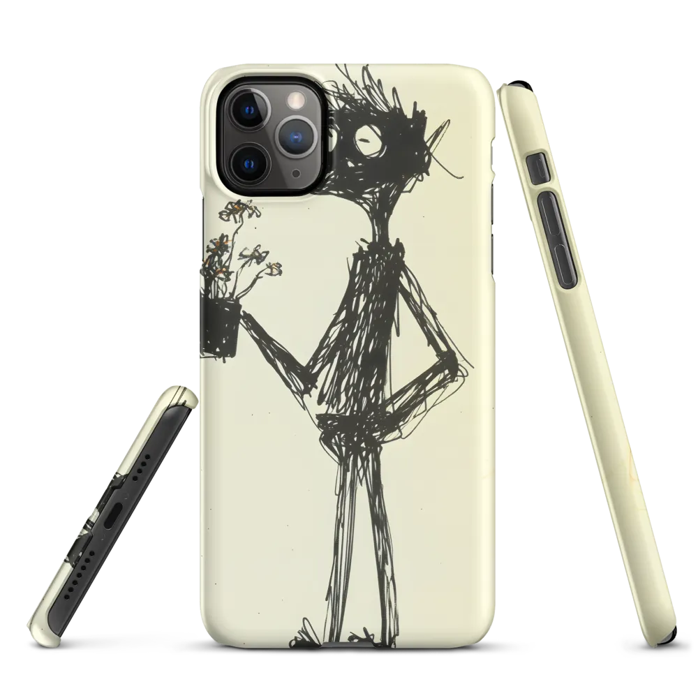 Whimsical Figure with Flowers
