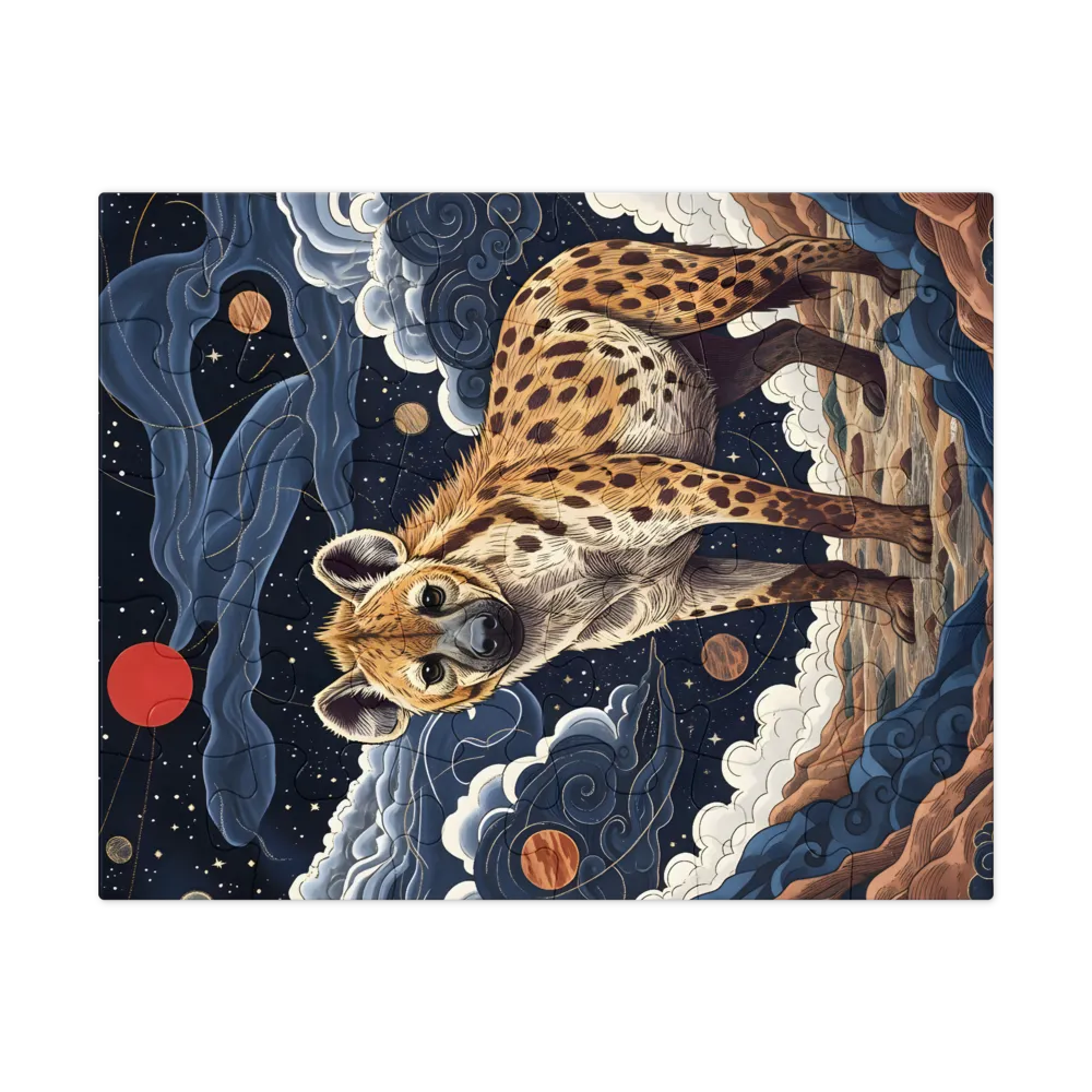 Cosmic Hyena 
 Jigsaw Puzzle in Tin Box