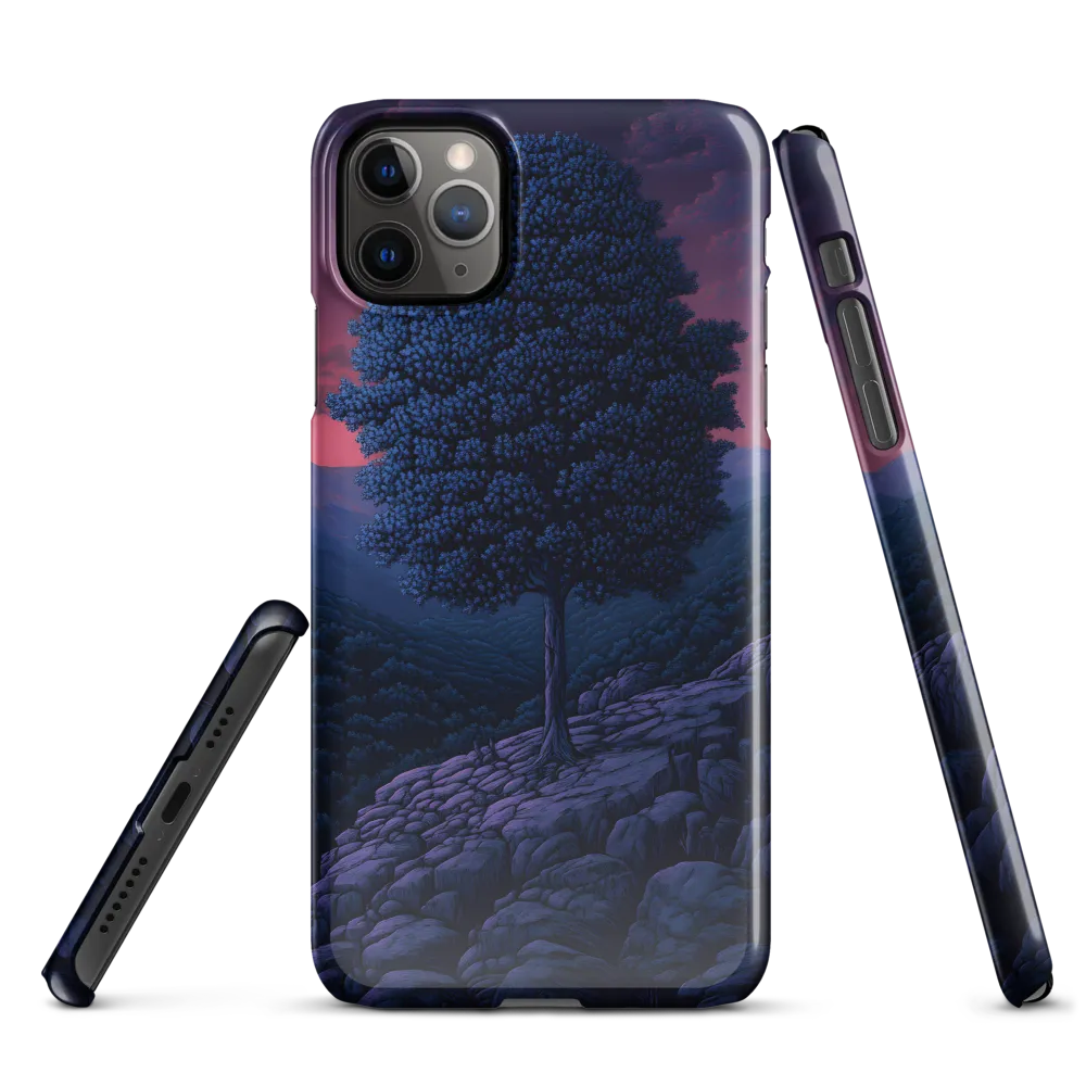 Solitary Sentinel: A Tree at Dusk | Phone Case |  11 Pro Max | Snap Case | Glossy