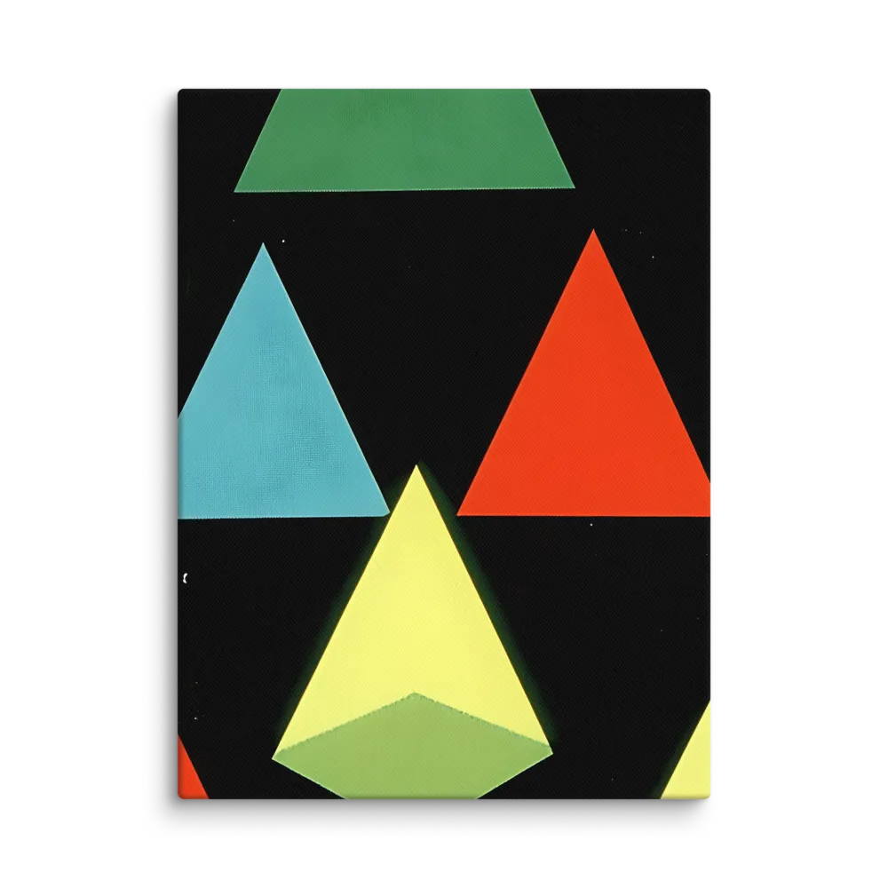 Geometric Harmony in Color | Canvas | 12″×16″