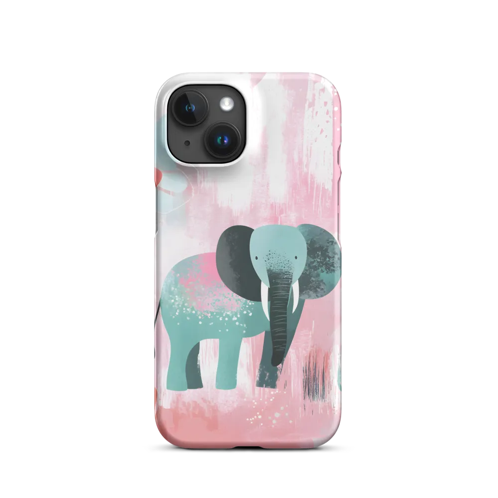 Whimsical Elegance: An Elephant's Serenade | Phone Case |  15 | Snap Case | Matte