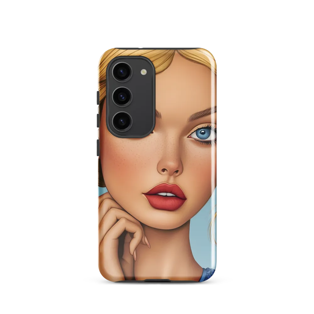 Serenity in Blue | Phone Case |  S23 | Tough Case | Glossy