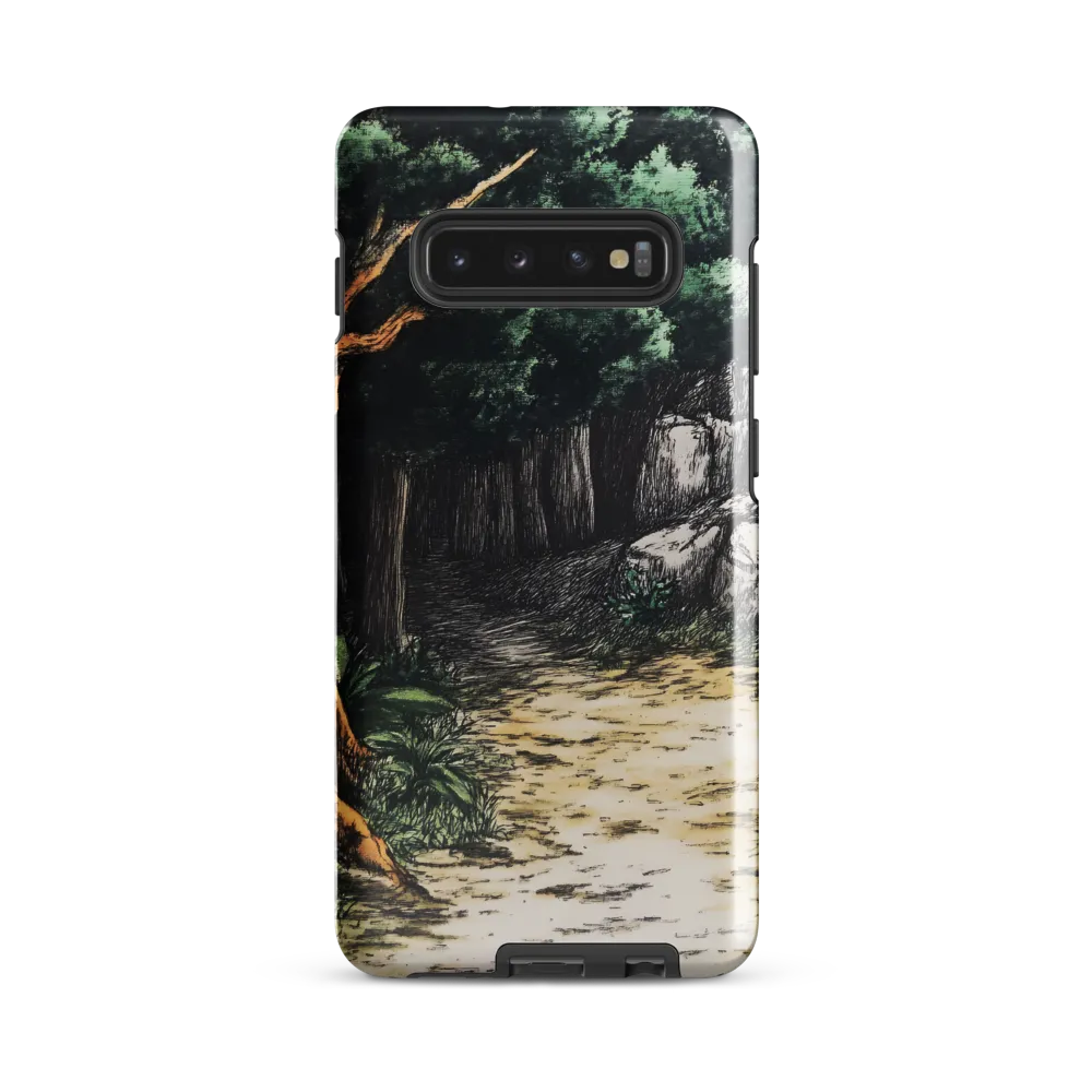 Pathway Through Nature's Embrace | Phone Case |  S10 Plus | Tough Case | Glossy