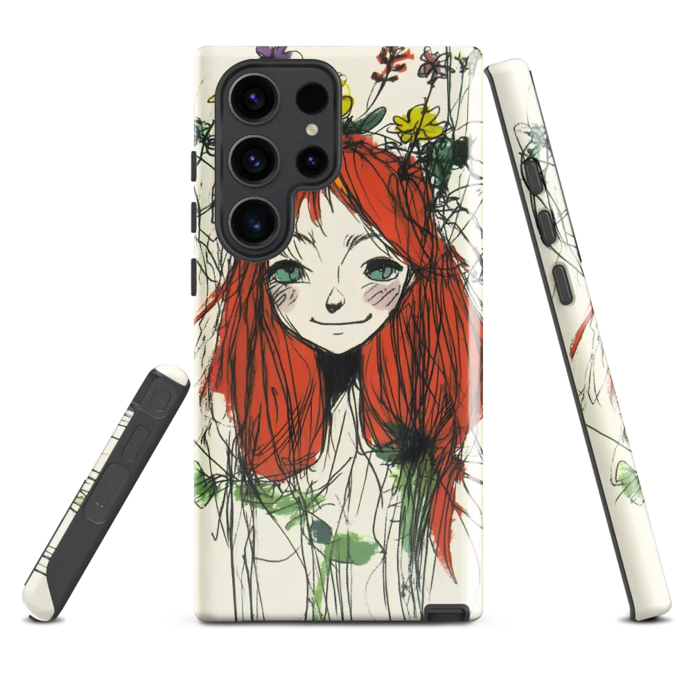 Whimsical Floral Portrait