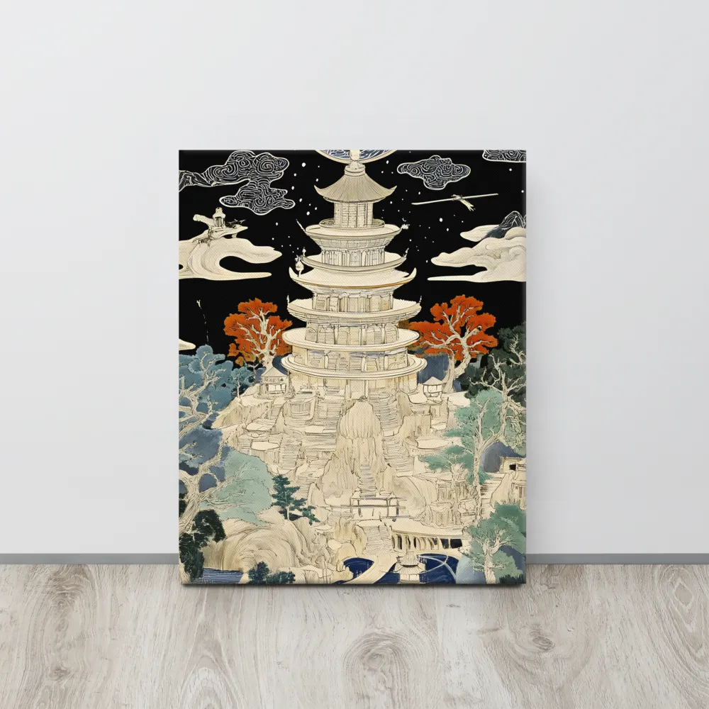 Whispers of the Pagoda | Canvas | 16″×20″