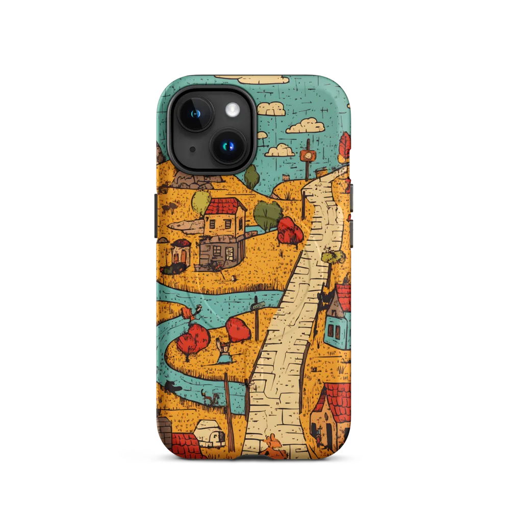 Whimsical Village Landscape