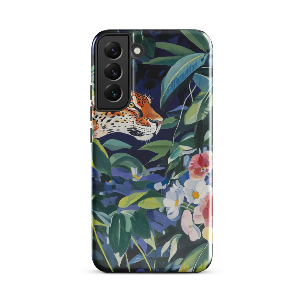 Hidden Majesty: The Jaguar Amongst Tropical Splendor | Phone Case |  S22 Plus | Tough Case | Glossy