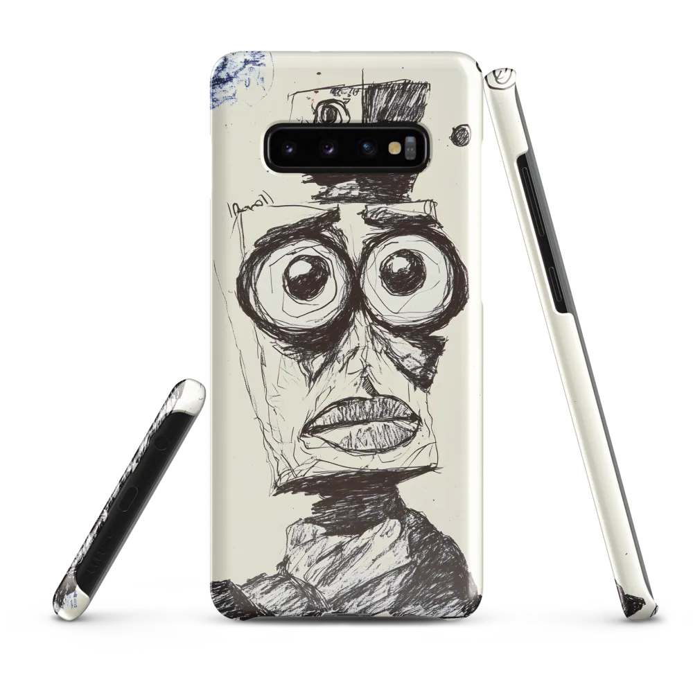 Abstract Surrealist Figure in Cubism | Phone Case |  S10 Plus | Snap Case | Glossy