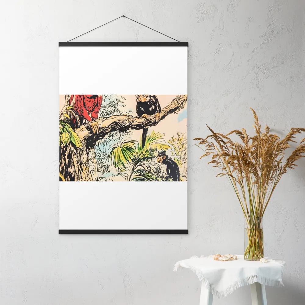Jungle Harmony | Poster With Black Wood Hanger | 24″×36″
