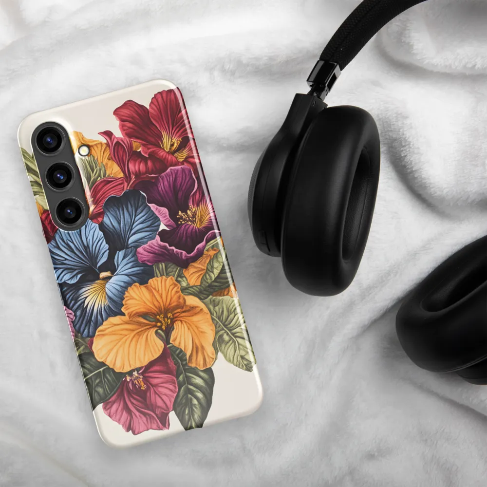 Floral Symphony in Color | Phone Case |  S24 Plus | Snap Case | Glossy