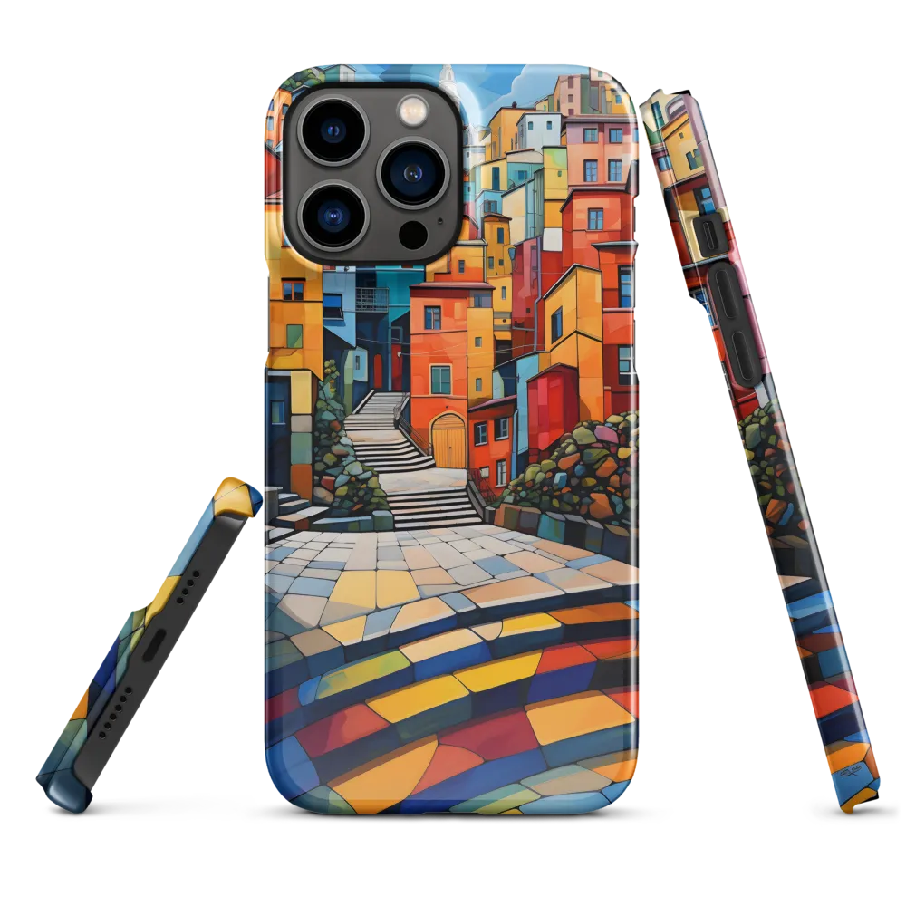 Vibrant Village: A Cubist Journey