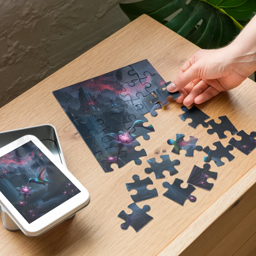 Celestial Hummingbird 
 Jigsaw Puzzle in Tin Box