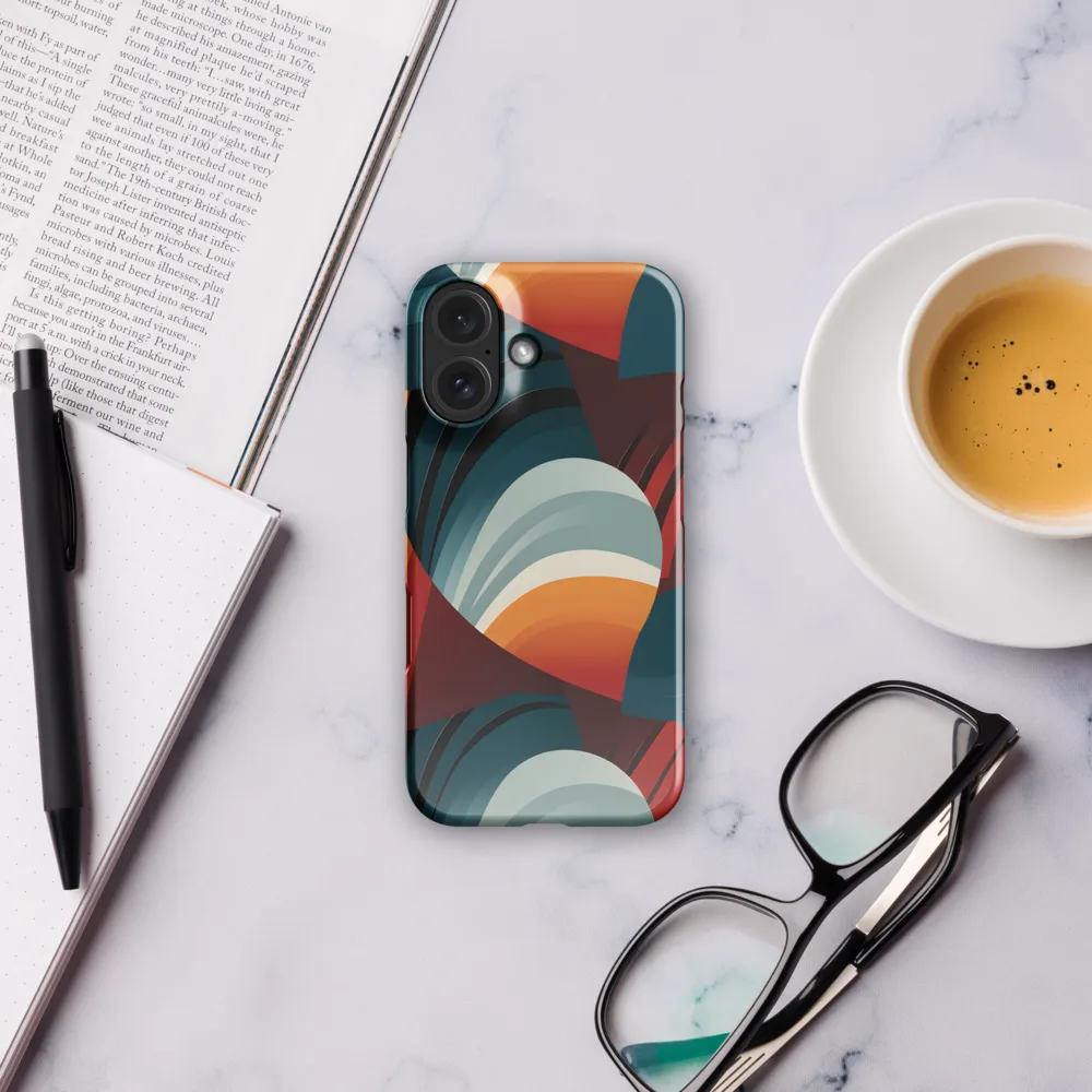 Dynamic Abstractions: A Dance of Forms and Colors | Phone Case |  16 | Snap Case | Glossy