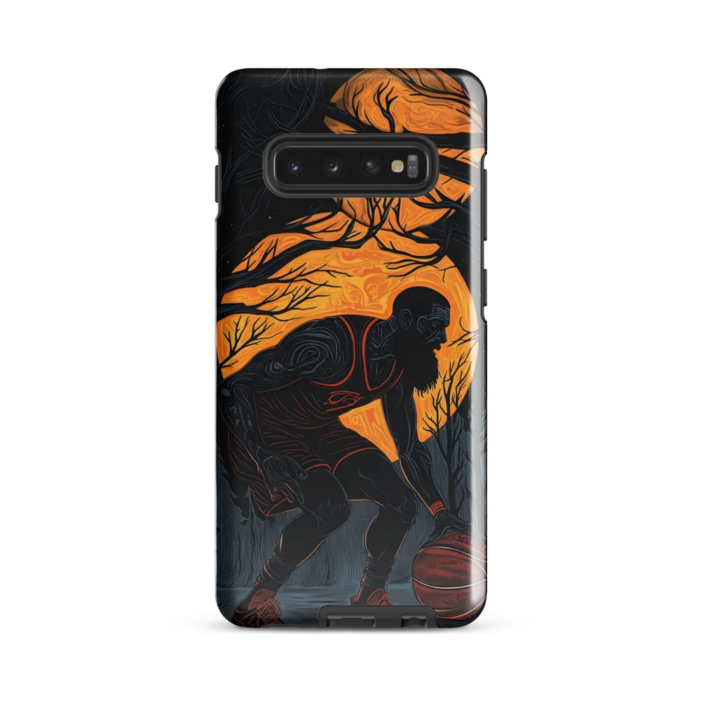 Under the Moonlight: A Basketball Player's Dance | Phone Case |  S10 Plus | Tough Case | Glossy