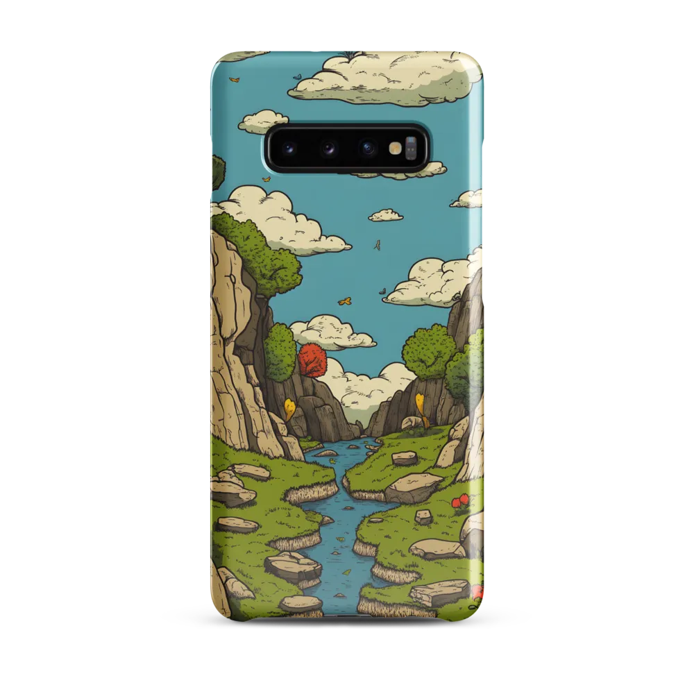 Whimsical Serenity: A Canyon Landscape | Phone Case |  S10 Plus | Snap Case | Glossy