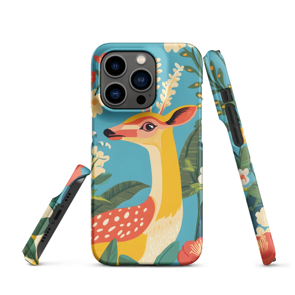 Serene Majesty: A Vibrant Deer Amidst Flora