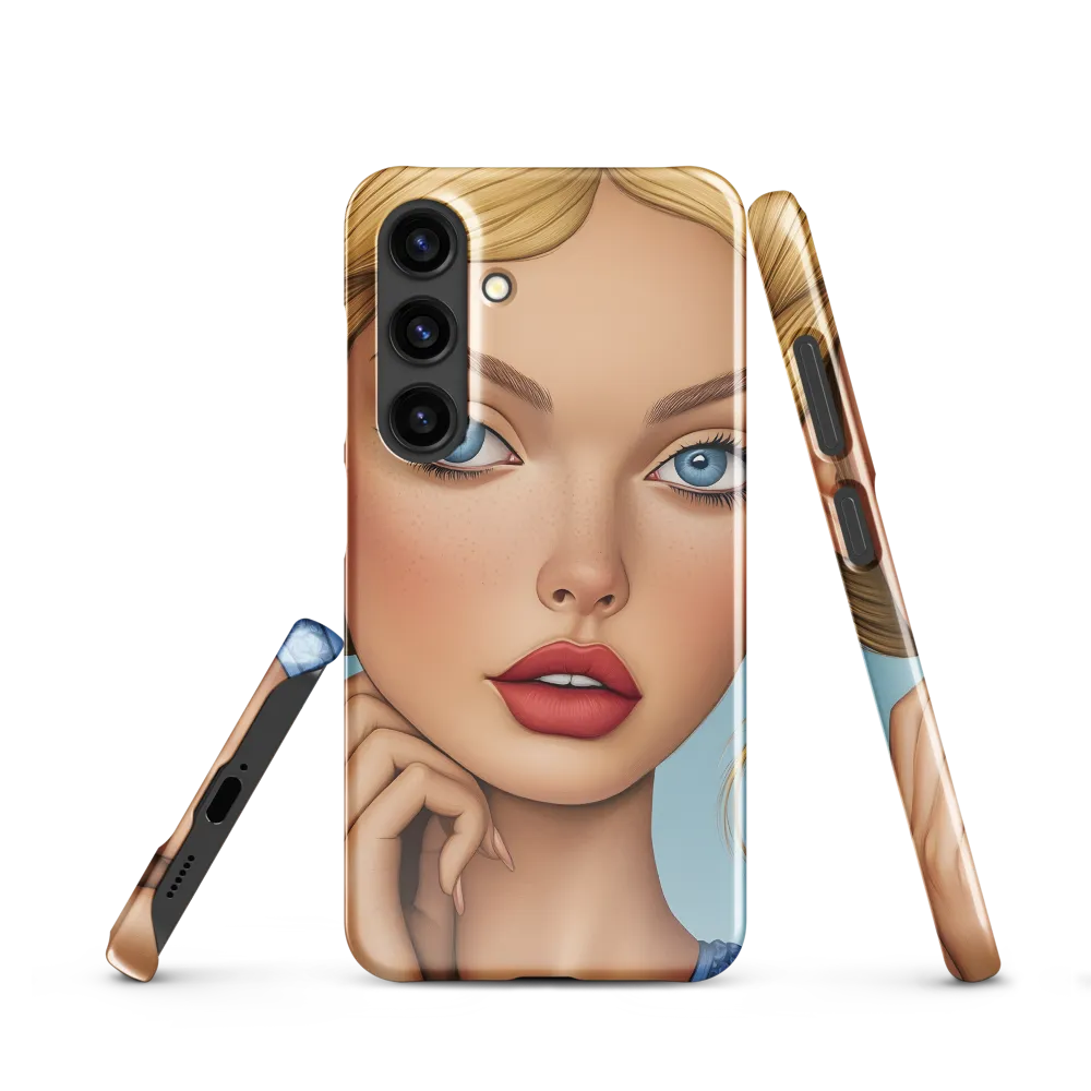 Serenity in Blue | Phone Case |  S24 | Snap Case | Glossy