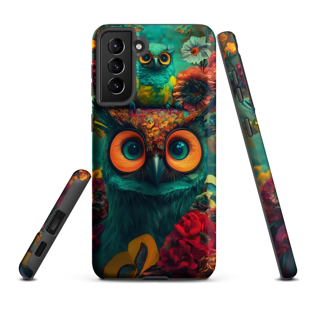 Majestic Harmony: The Floral Owl