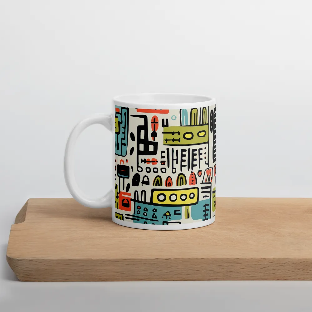 Urban Whimsy: A Playful Cityscape | Mug with White inside | 11 oz