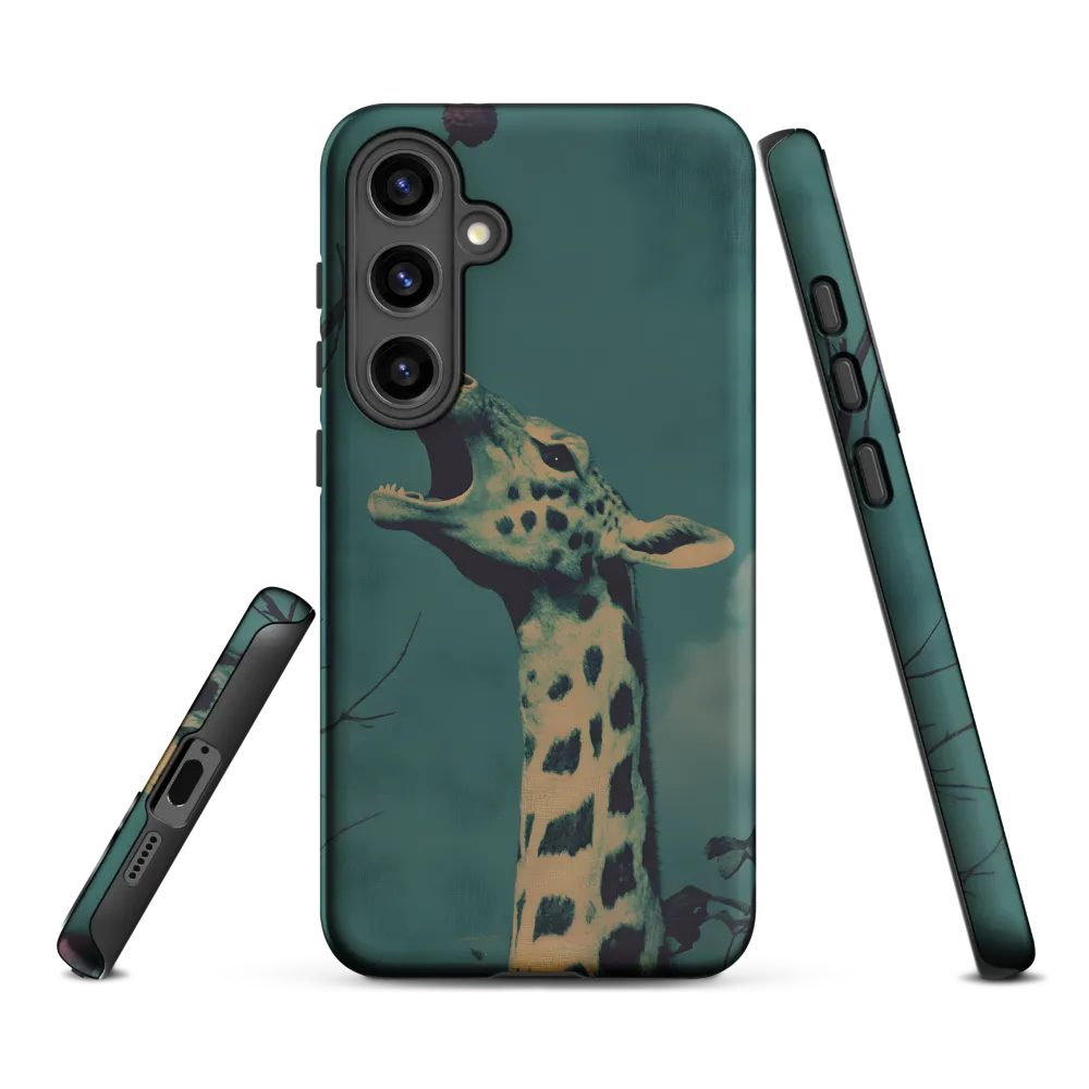 Whispers of the Tall: A Surreal Giraffe Encounter