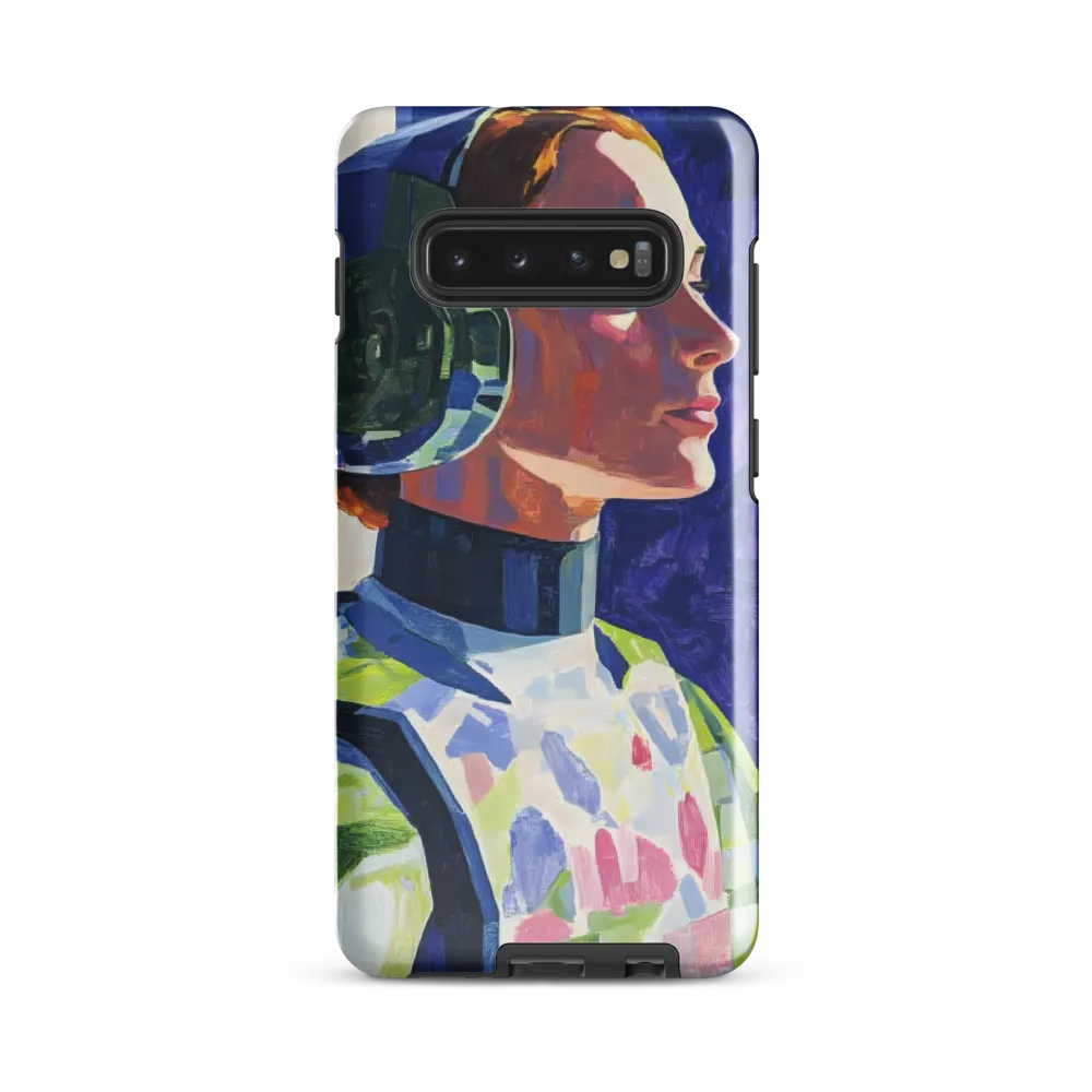 Beyond the Stars: A Contemplative Astronaut | Phone Case |  S10 Plus | Tough Case | Glossy