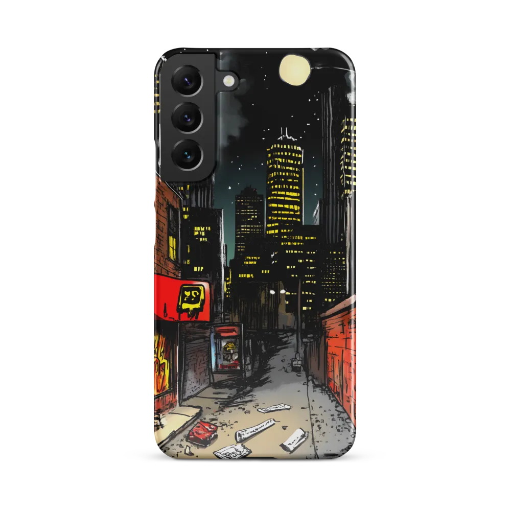 Nocturnal Cityscape: The Hidden Alley | Phone Case |  S22 Plus | Snap Case | Glossy