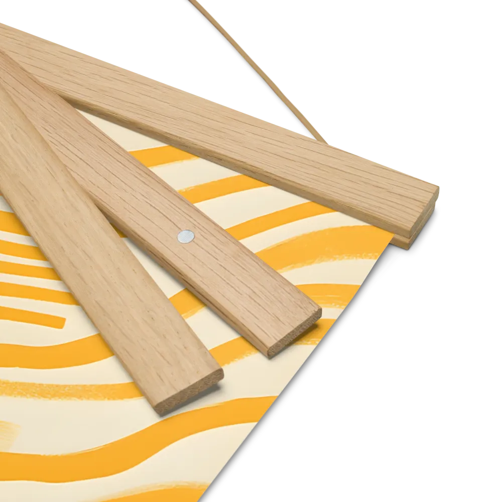 Connection to Serenity | Poster With Oak Wood Hanger | 16″×16″