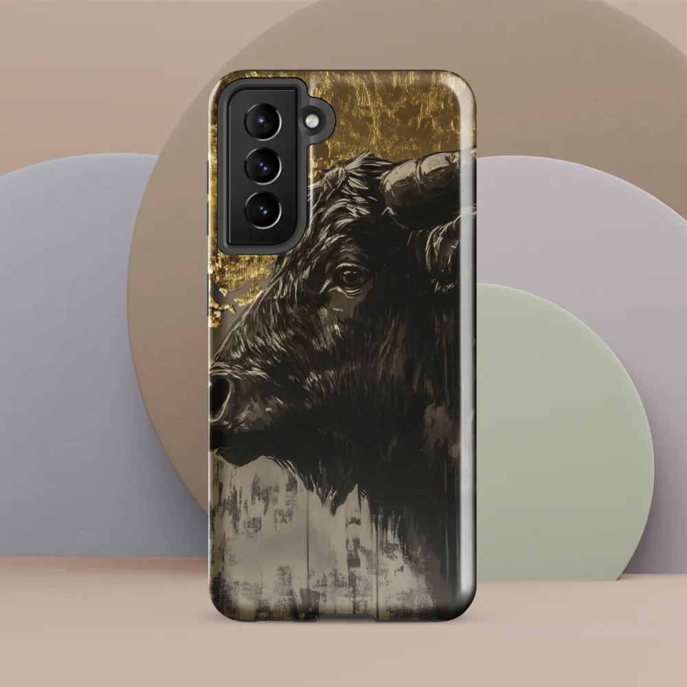 Gilded Bison in Profile