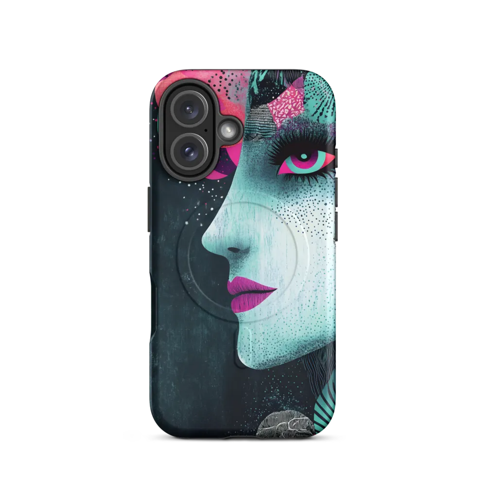 Mystical Beauty in Blue and Pink | Phone Case |  16 | MagSafe® Tough Case | Matte