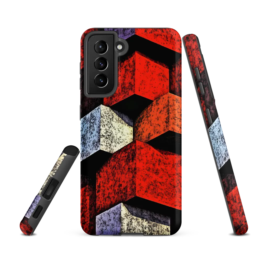 Stacked Cubes — Red Facade Study