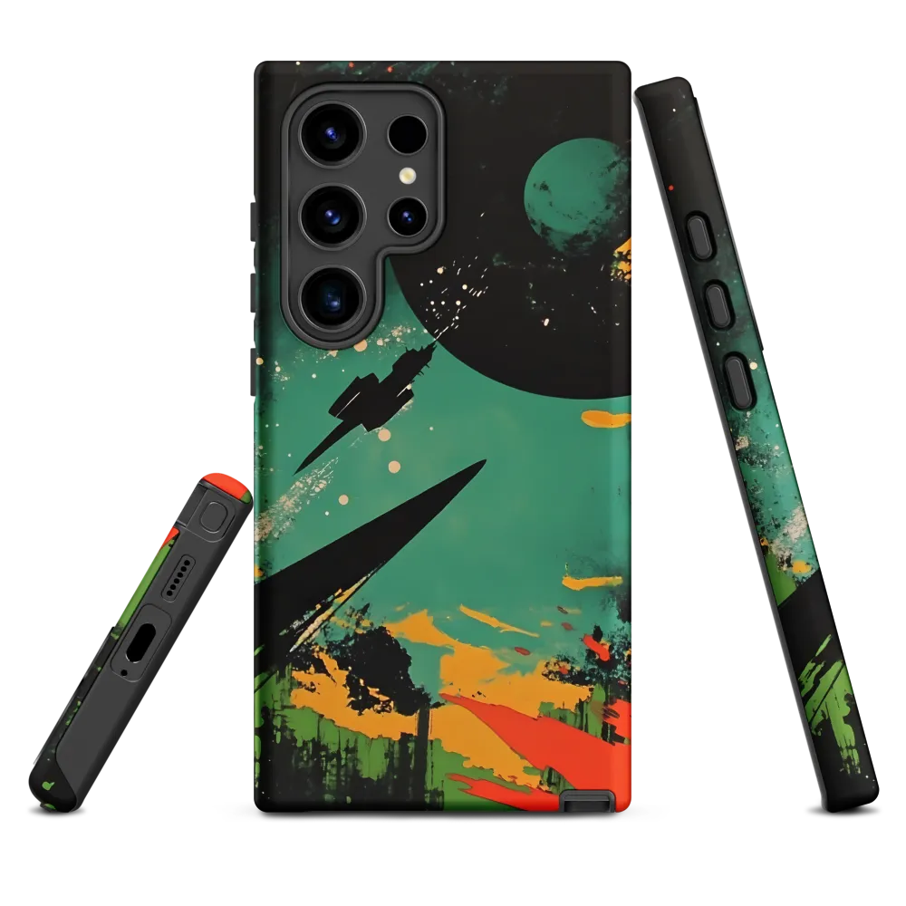 Journey Through the Cosmic Canvas | Phone Case |  S24 Ultra | Tough Case | Matte