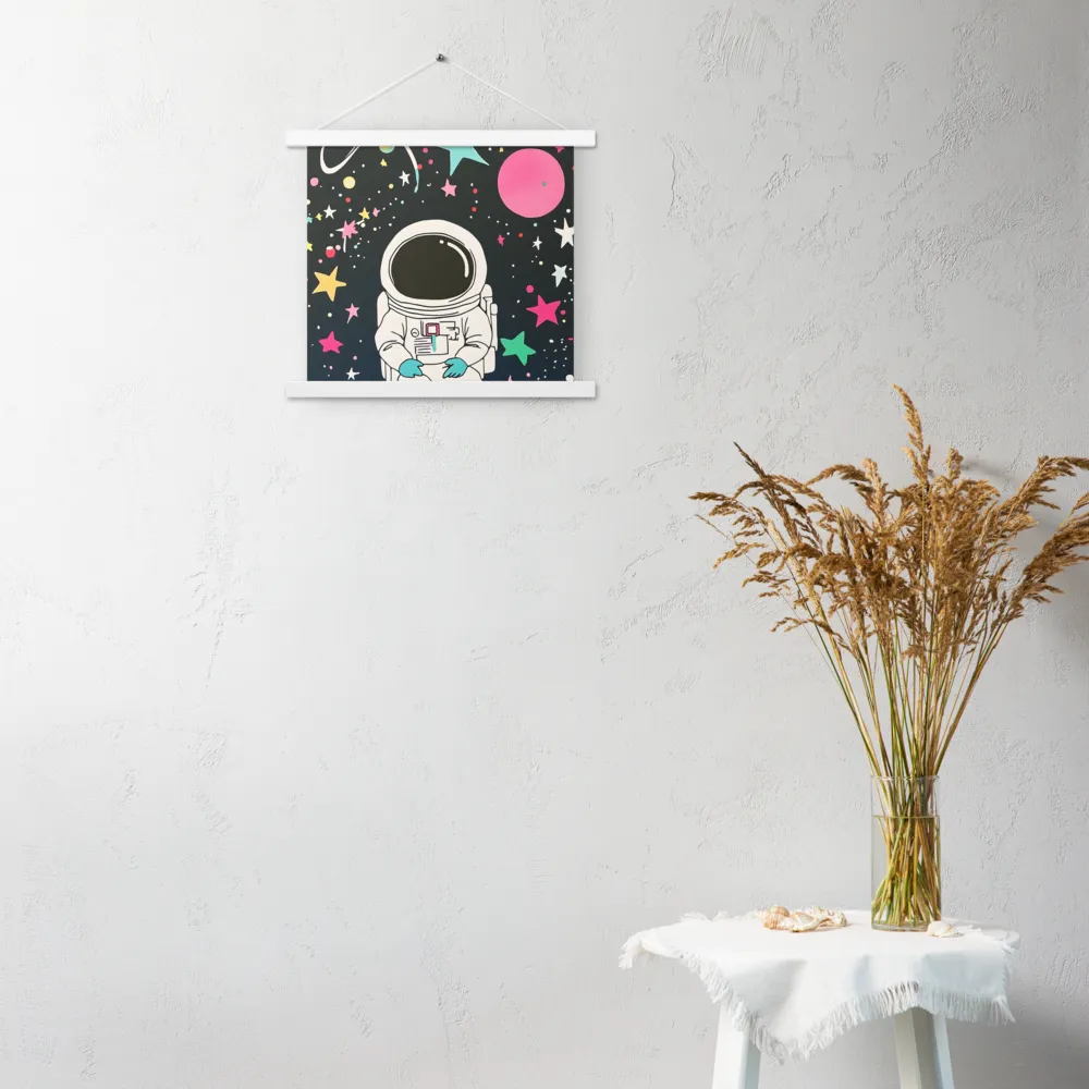 Cosmic Dreamer | Poster With White Wood Hanger | 14″×14″