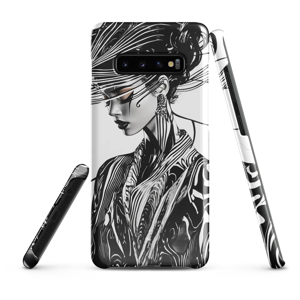 Elegance in Black and White | Phone Case |  S10 Plus | Snap Case | Glossy