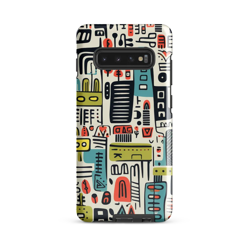 Urban Whimsy: A Playful Cityscape | Phone Case |  S10 Plus | Tough Case | Glossy