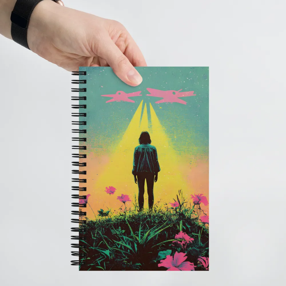 Awakening in a Surreal Landscape | Spiral Notebook