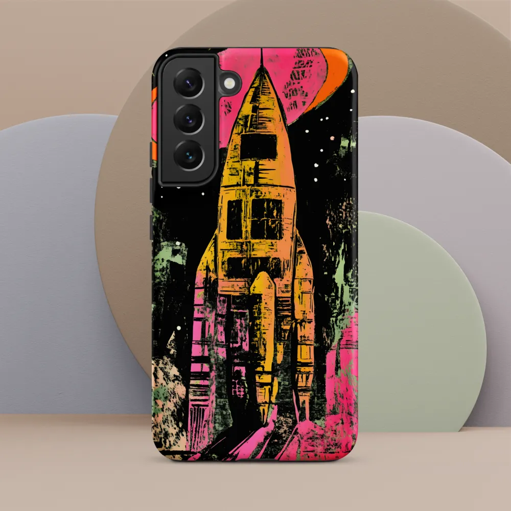 Cosmic Voyage: A Surreal Rocket Adventure