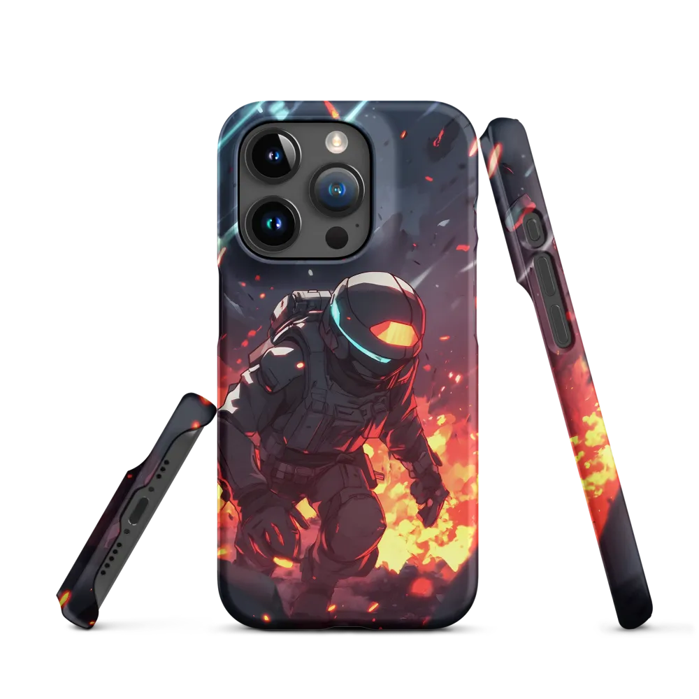 Astronaut Amidst Chaos | Phone Case |  15 Pro | Snap Case | Matte
