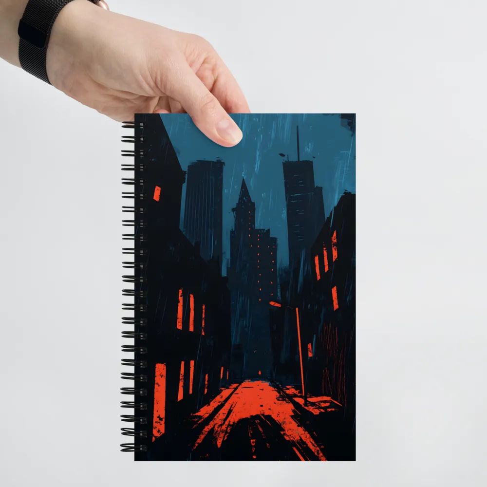 Echoes of an Ominous City | Spiral Notebook