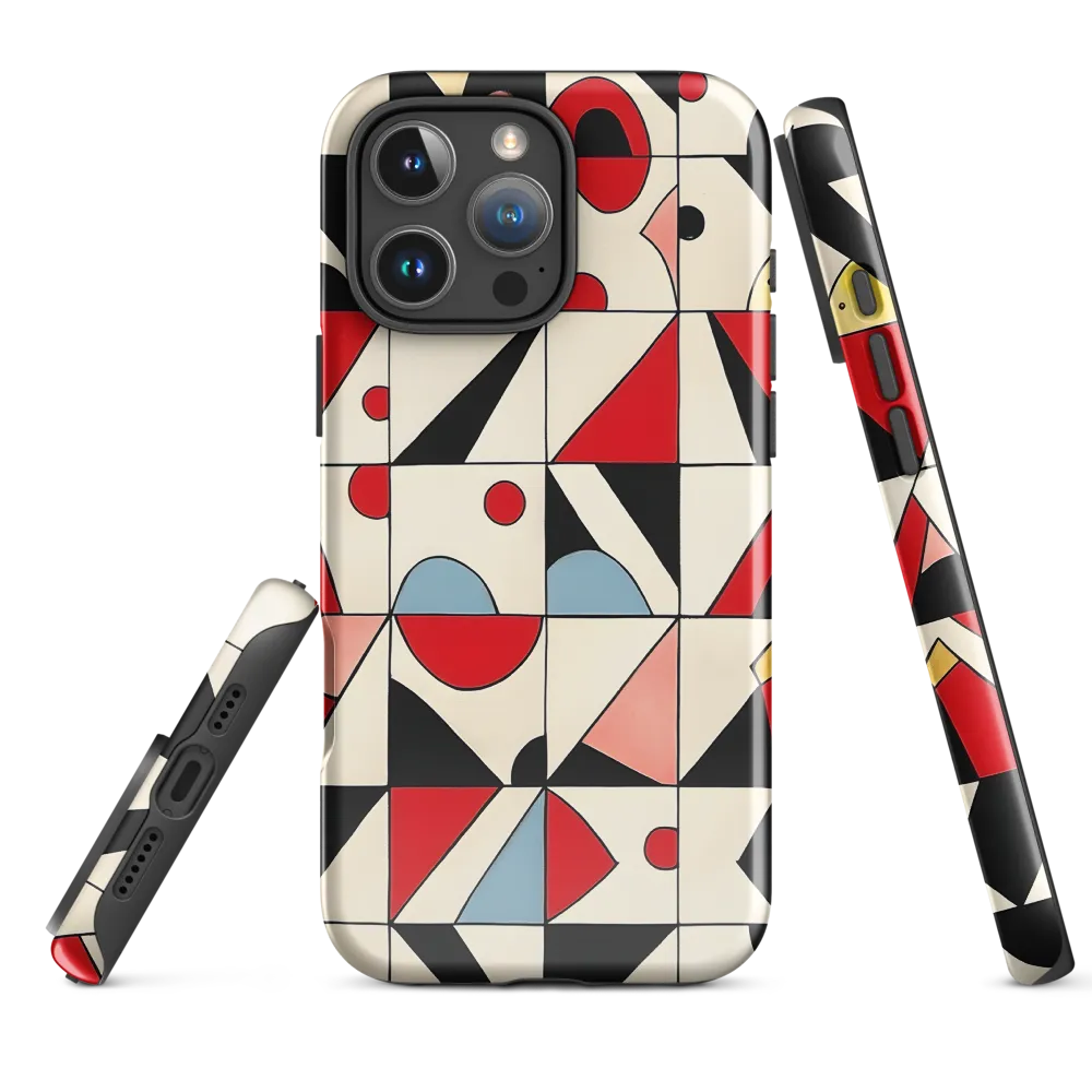 Dynamic Geometric Harmony | Phone Case |  16 Pro Max | Tough Case | Glossy
