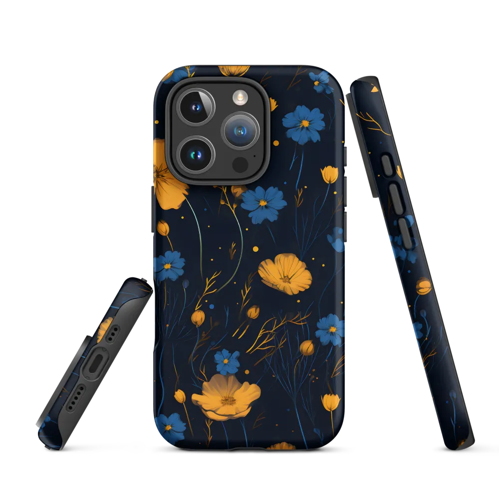 Nocturnal Blossoms | Phone Case |  16 Pro | Tough Case | Matte