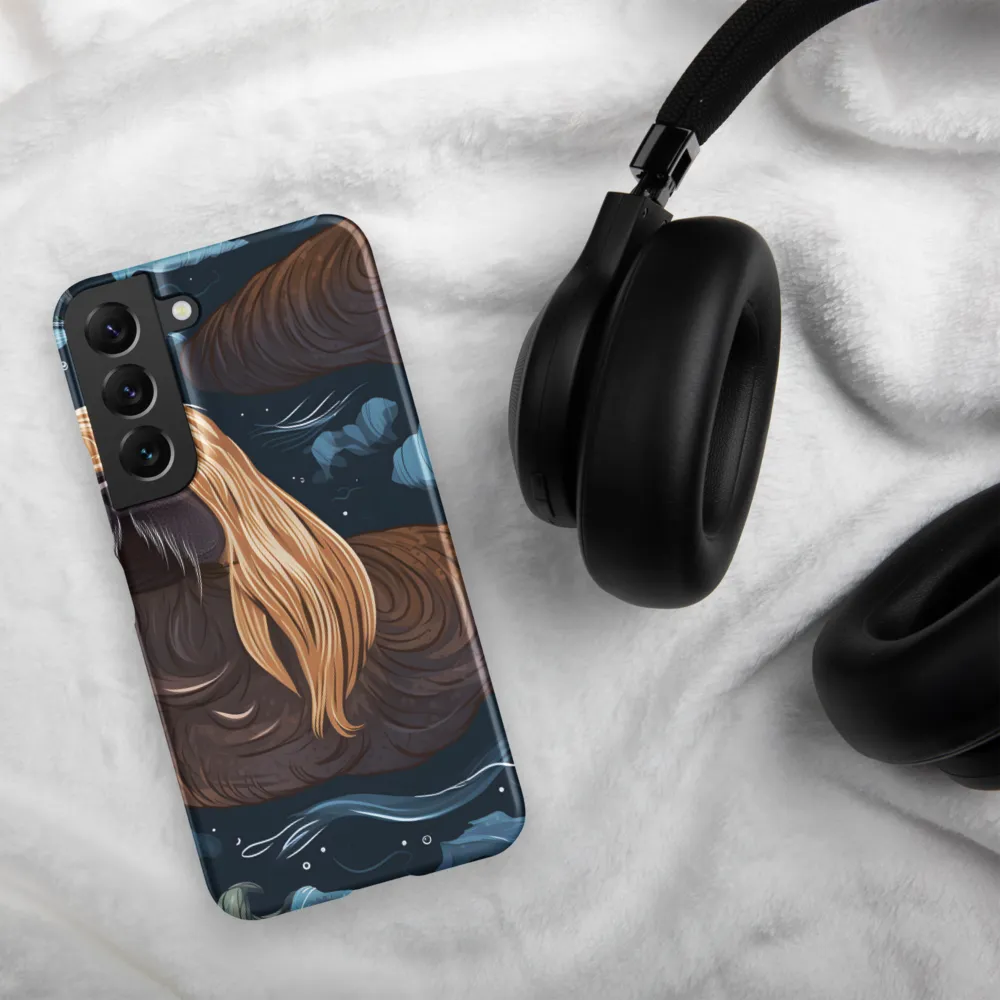 Whimsical Walruses in Deep Blue