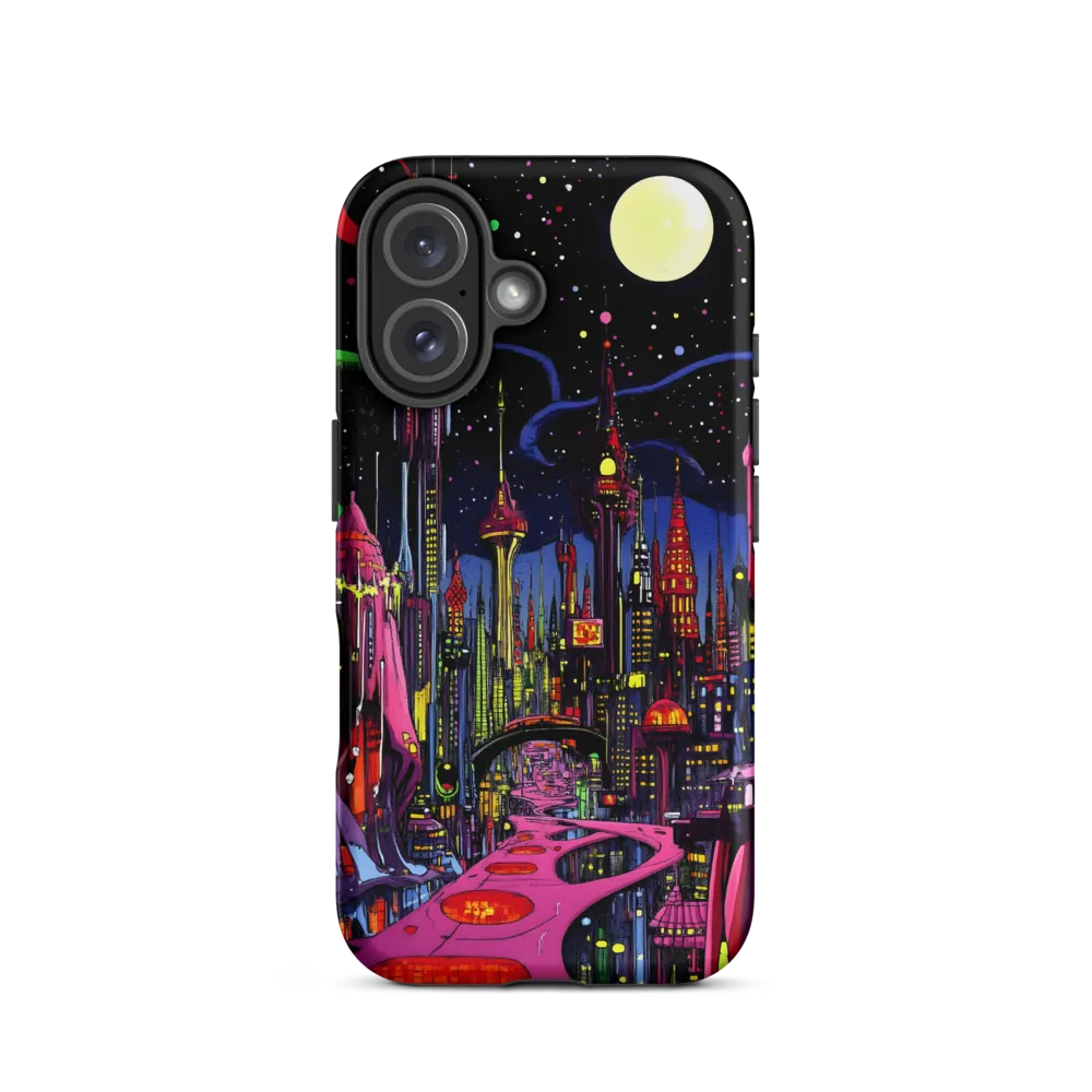 Neon Dreams of a Futuristic City | Phone Case