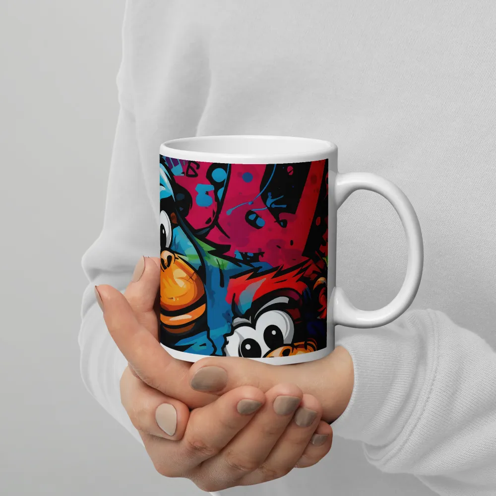 Urban Jungle: A Whimsical Monkey Parade | Mugs | Multiple Sizes & Colors