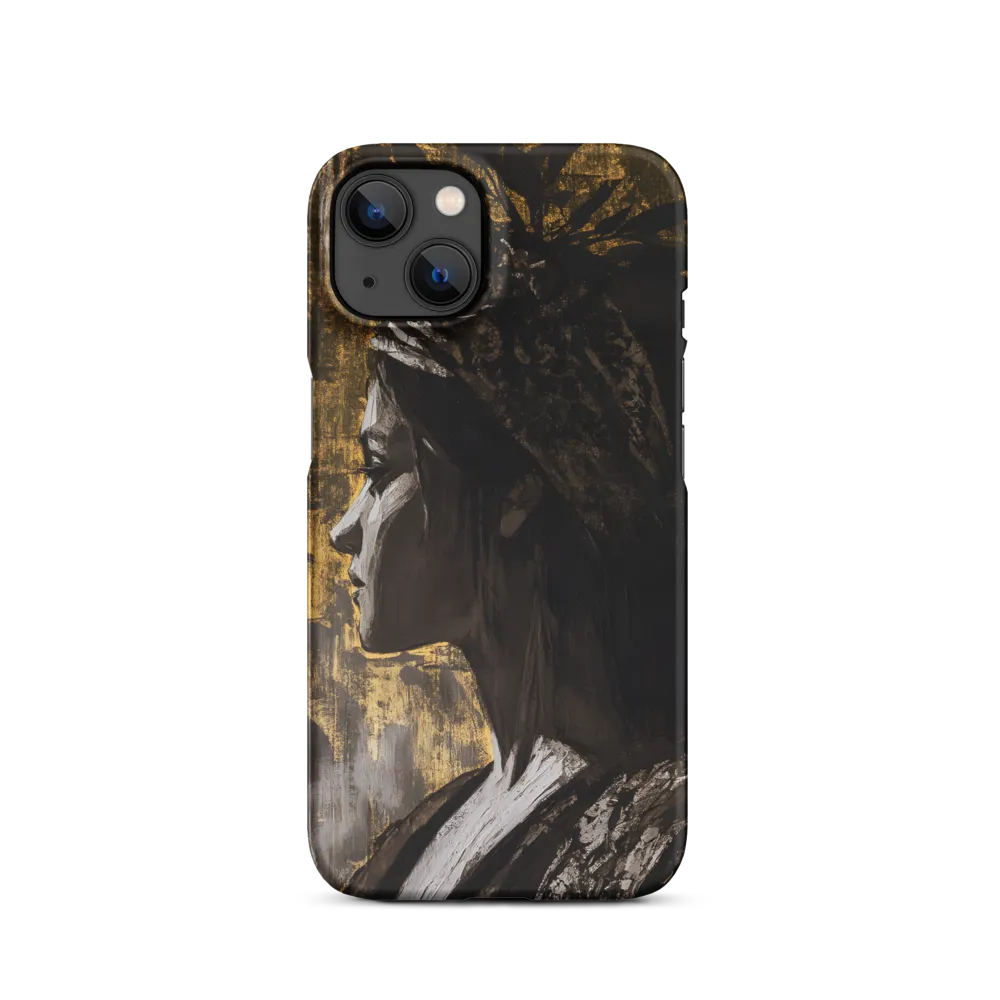 Golden Elegance: A Modern Profile Portrait