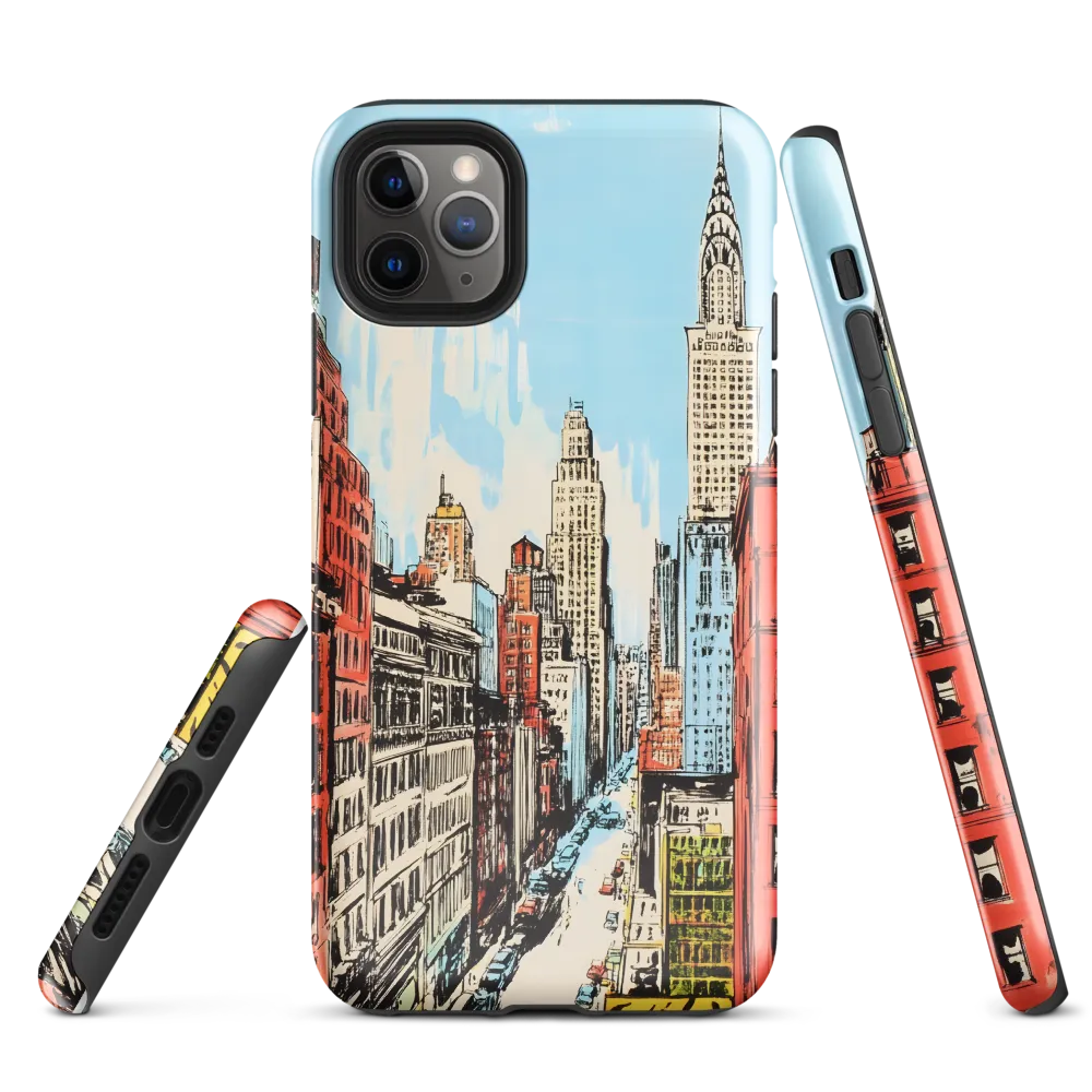 Urban Symphony: A City in Color | Phone Case |  11 Pro Max | Tough Case | Glossy