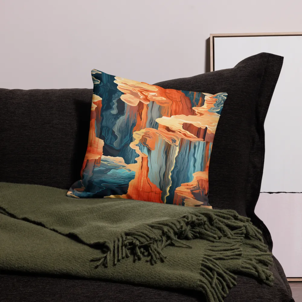 Ethereal Canyon Dreamscape | Pillow Case | 18″×18″