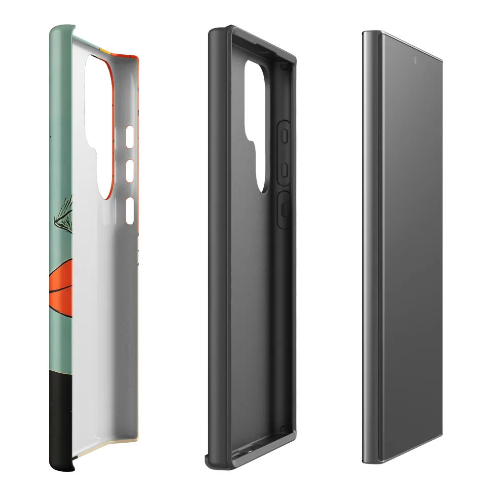 Vivid Expressions: A Portrait in Blue | Phone Case |  S23 Ultra | Tough Case | Matte