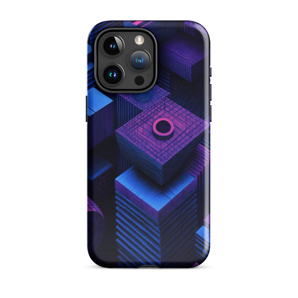 Geometric Dreams in Blue and Purple