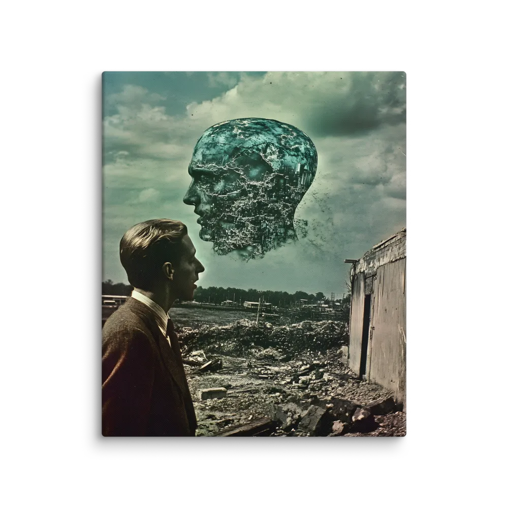 Ethereal Reflections: Identity in a Fragmented World | Canvas | 20″×24″